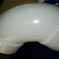 DWV 6"-1/4 Bend