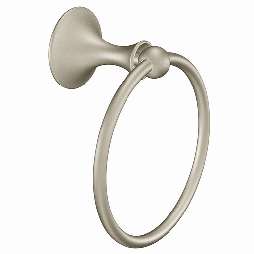 Moen Lounge Brushed Nickel Towel Ring Jamaica Plumbing