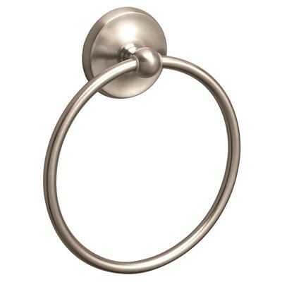 Premier Bayview Towel Ring in Brushed Nickel Jamaica Plumbing